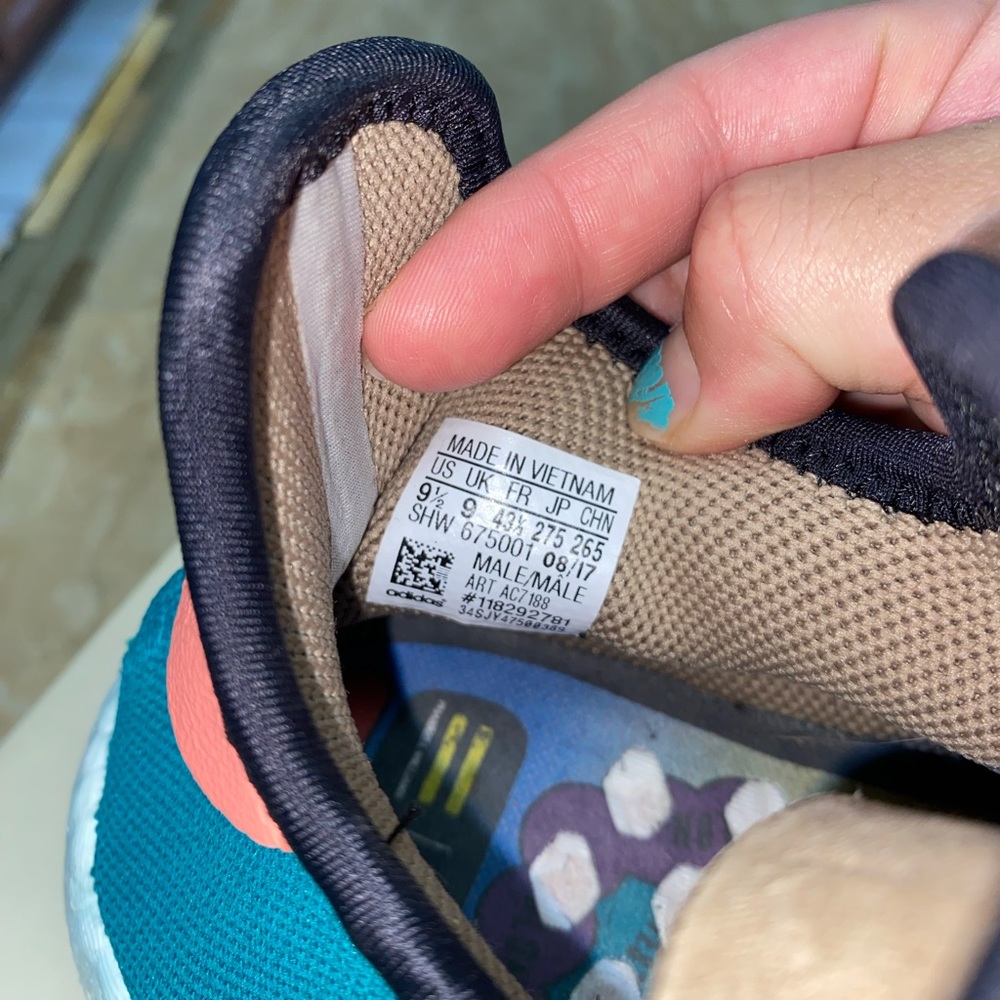 Adidas Human Race NMD Pharrell Sun Glow Men size 9.5 - Picture 10 of 15